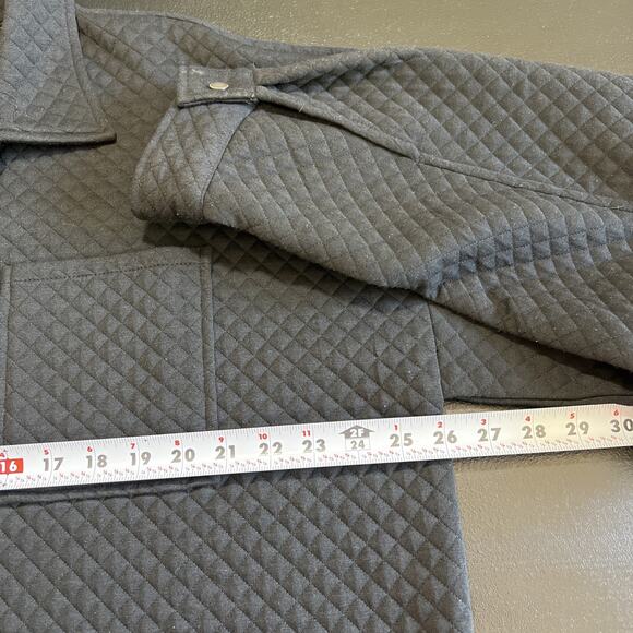 Buckle BKE Shacket Womens XL Black Quilted Polyester Snap Up Relaxed Fit Jacket - Picture 9 of 11